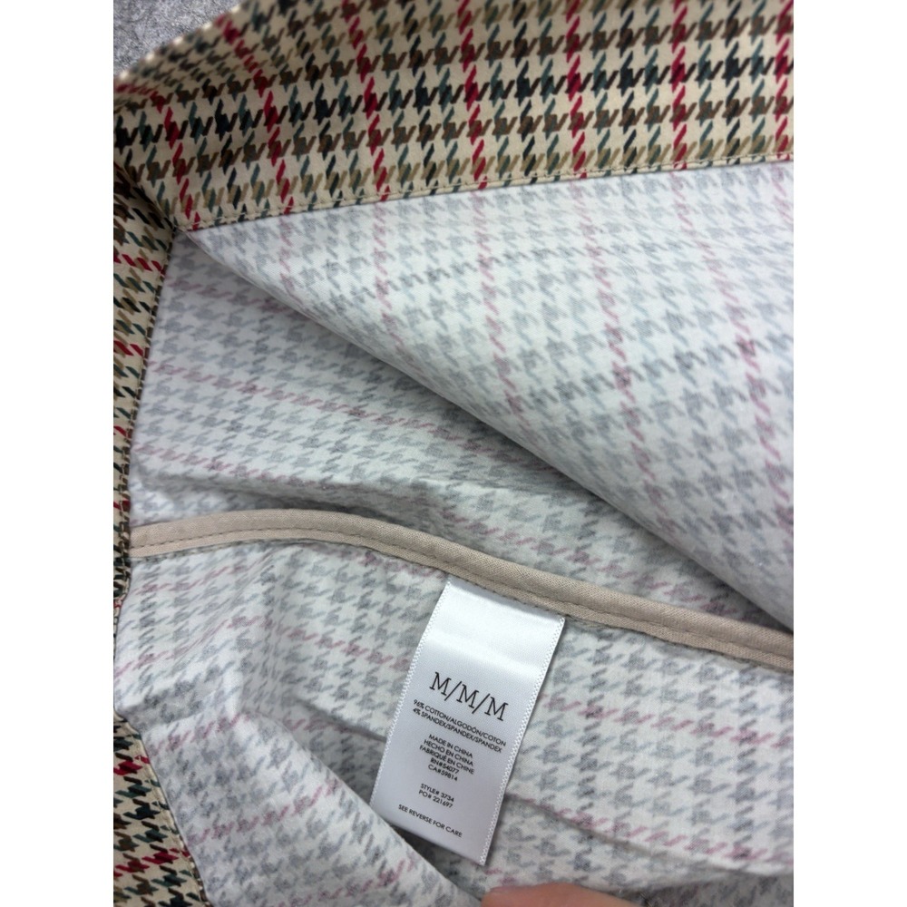 CAbi Sherlock Houndstooth Belted Trench Jacket Womens M Academia Gossip Girl Y2K - Picture 5 of 7